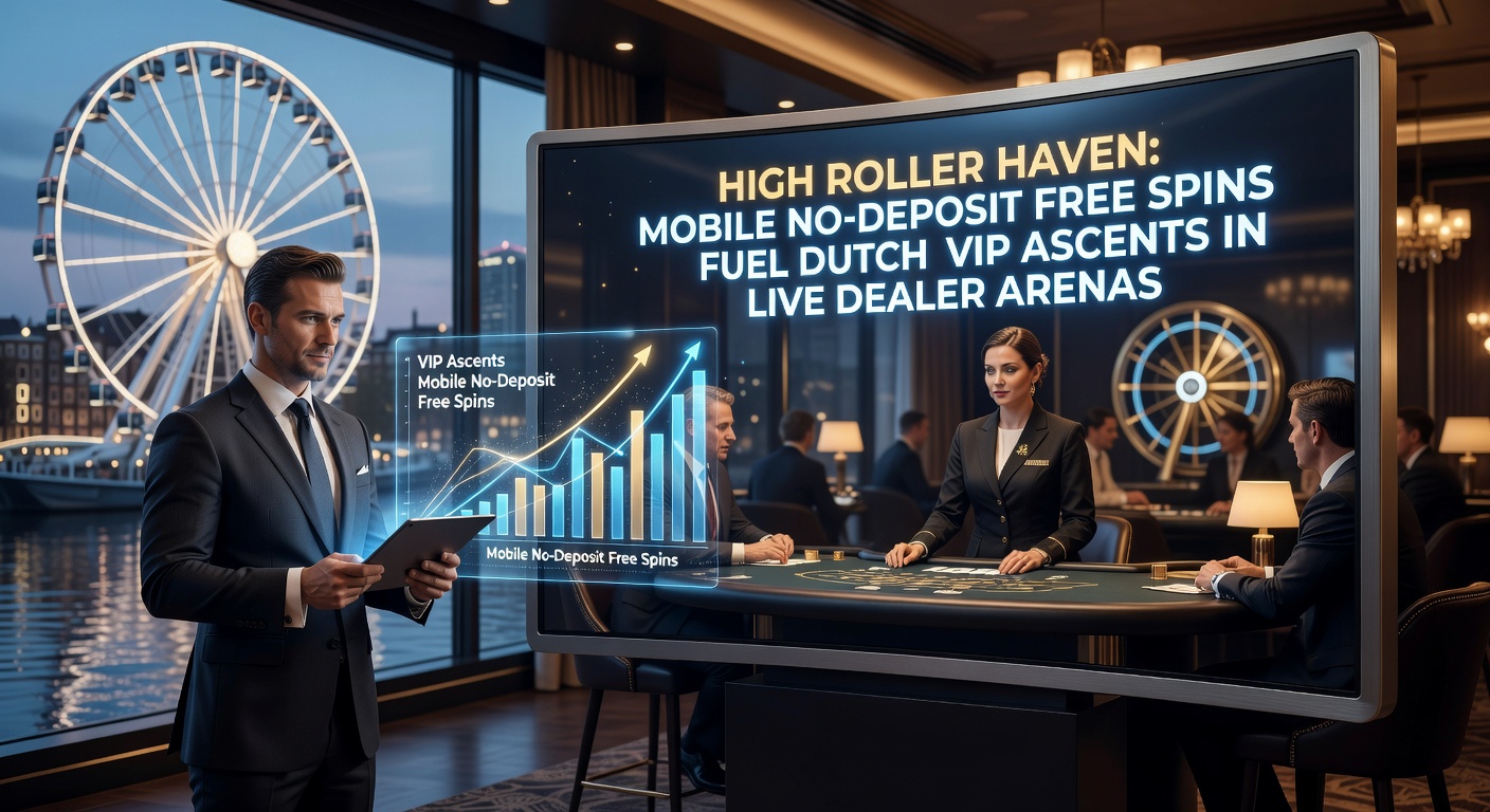 Mobiele telefoon met draaiende gokkast en live dealer tafels op de achtergrond, symboliserend de opkomst van VIP-spelers in Nederlandse online casinos