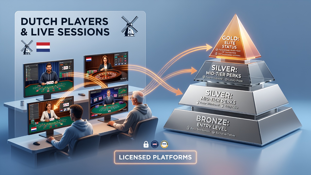 Nederlandse spelers die live dealer spellen combineren met loyaliteitsprogramma's op gelicentieerde platforms