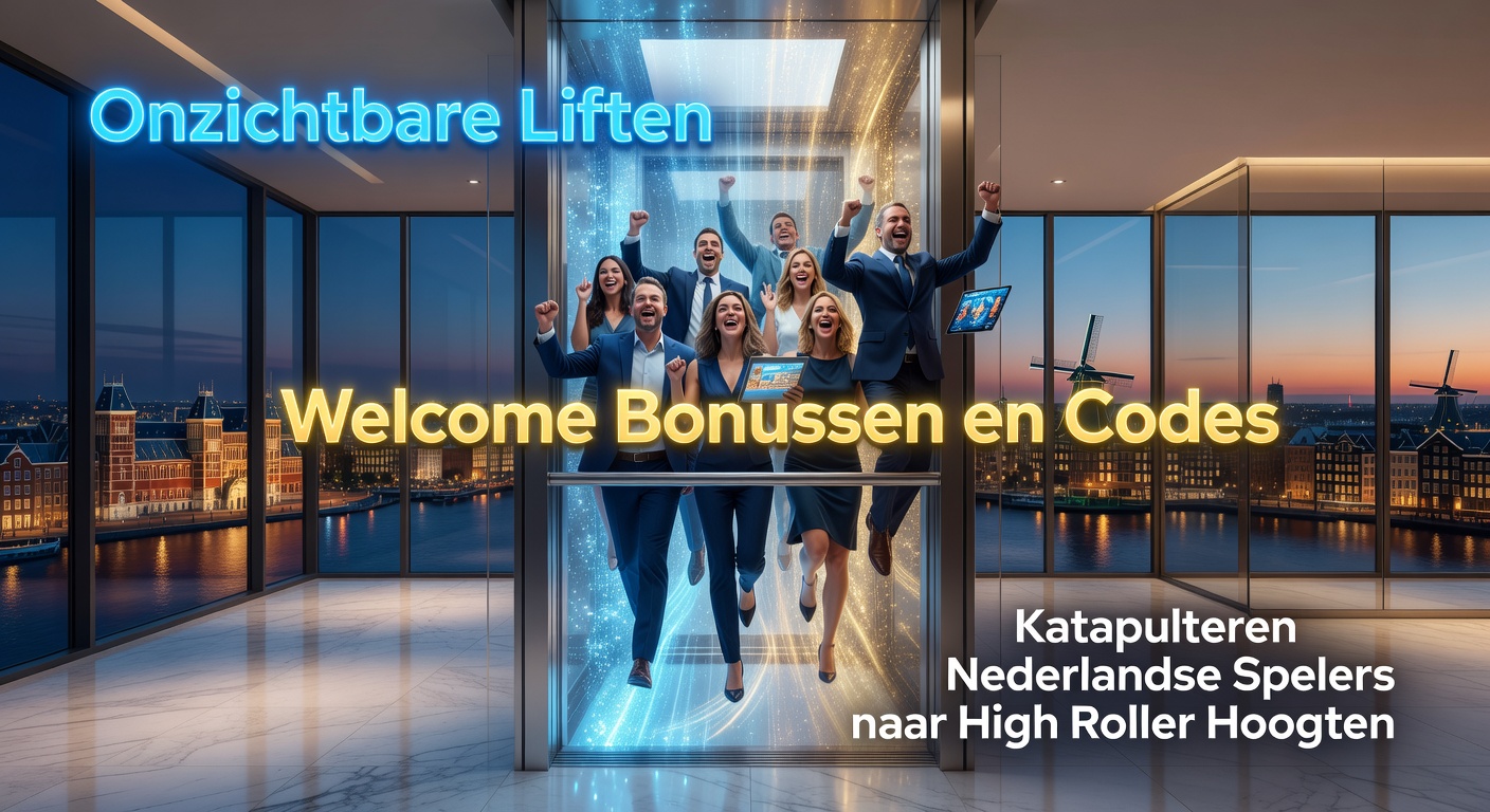 Grafische weergave van een VIP-ladder met opwaartse pijlen, bonussen en codes die spelers omhoog stuwen in een Nederlands casino-thema