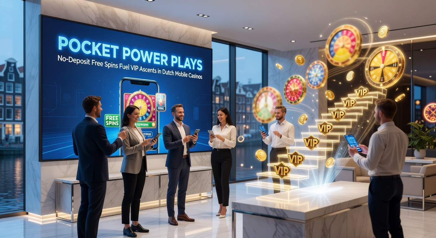 VIP-ladderdiagram met free spins als startpunt, escalerend naar high-roller bonussen en persoonlijke accountmanagers in een Nederlands casino-thema