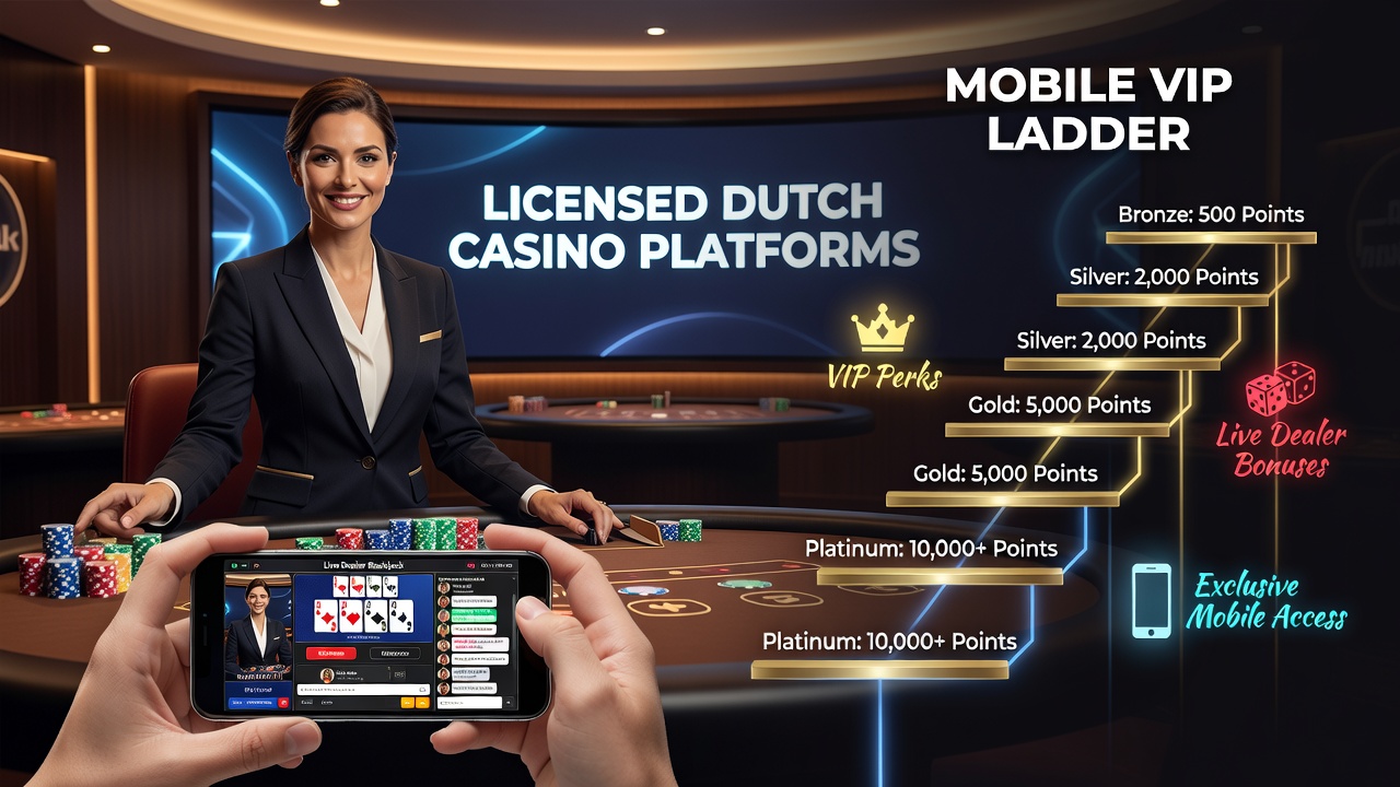 Live dealer interfaces op mobiele apparaten met VIP-ladder progressie bij Nederlandse casino's