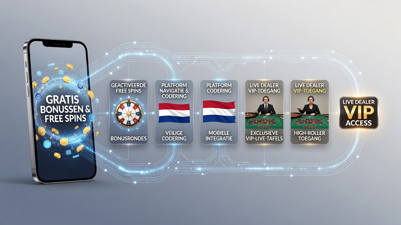 Live dealer tafel op mobiel met VIP beloningen en tracking indicatoren