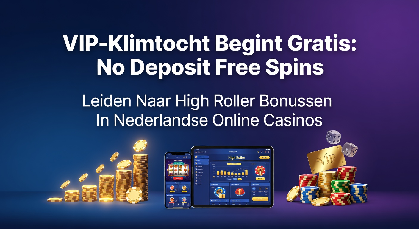 Speler die vanuit gratis spins klimt naar VIP-niveaus in een online casino-interface met bonussen en jackpotten