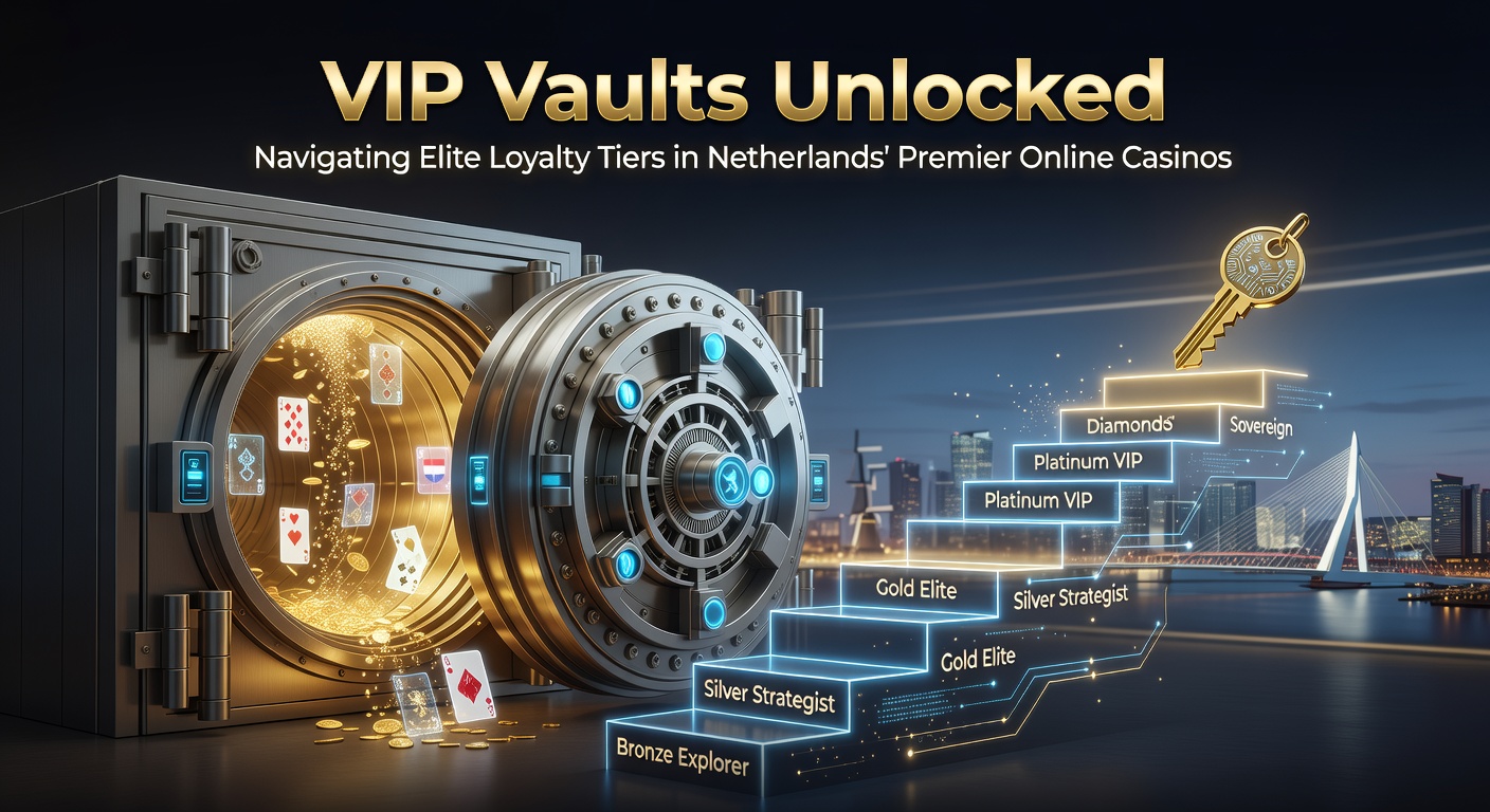 Illustratie van een luxe VIP-kluis die opengaat met symbolen van online casino-beloningen zoals goudmunten, exclusieve kaarten en persoonlijke managers